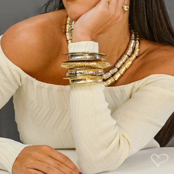 Bracelete Cintia Folheado a Ouro 18k
