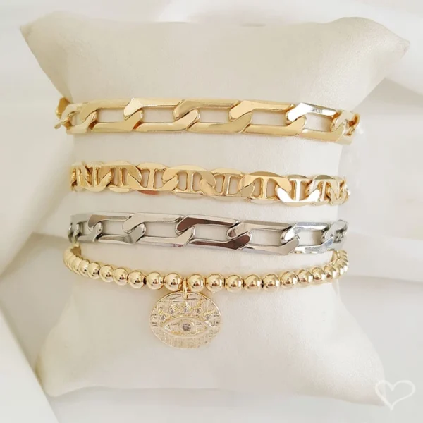 Pulseira Folheada a Ouro 18k Elos Luiza - Image 2