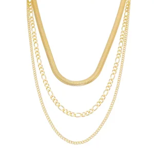 Mix de Colares Elis Folheada a Ouro 18k
