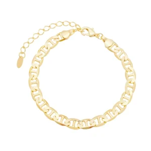 Pulseira Folheada a Ouro 18k Elos Luiza